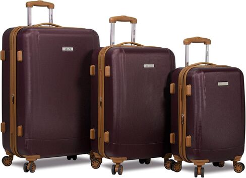 Dejuno Legion New Generation 3-pc Hardside Spinner TSA Combination Lock Luggage Set,Expandable, Charcoal, 3-Piece in Kuwait