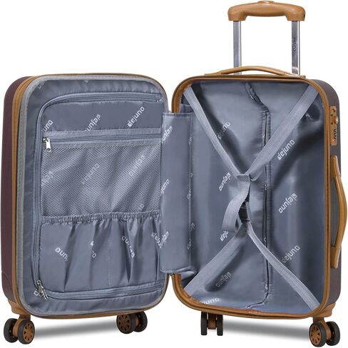 Dejuno Legion New Generation 3-pc Hardside Spinner TSA Combination Lock Luggage Set,Expandable, Charcoal, 3-Piece in Kuwait