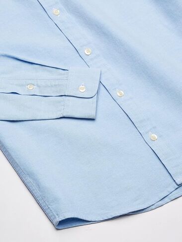 vineyard vines Boy's Oxford Long Sleeve Whale Shirt, Ocean Breeze, 6 in Saudi Arabia