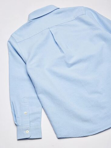 vineyard vines Boy's Oxford Long Sleeve Whale Shirt, Ocean Breeze, 6 in Saudi Arabia