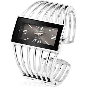 BESTKANG Luxury Womens Watches Analog Quartz Wrist Watch Rectangular Cuff Bracelet Watch Business Casual Fashion Wrist Watches for Ladies