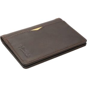 SparkMark Slim Credit Card Holder Wallet for Men & Women - RFID Blocking Minimalist Mens Wallets - Thin Bifold Leather Front Pocket Card Case with Gift Box in Kuwait