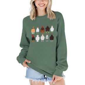 سم C & M WODRO الدجاج البلوز المرأة الشكر Crewneck قميص مضحك تركيا الجرافيك البلوز القمم مزارع هدية الخريف الملابس in Kuwait