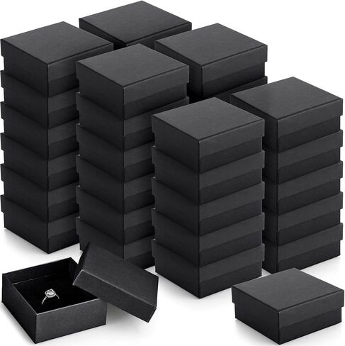 Batiyeer 36 Pcs Cardboard Jewelry Gift Boxes Jewelry Boxes Packaging Small Earring Gift Box with Lids for Necklace Ring Bracelet Party (3.2 x 2 x 1 Inch) in Saudi Arabia