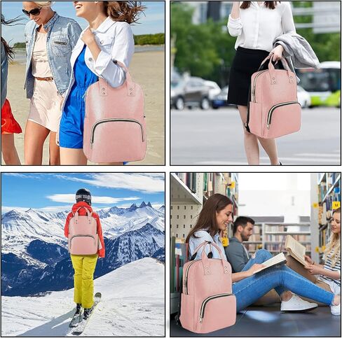 حقيبة ظهر للكمبيوتر المحمول للنساء، حقيبة ظهر للكمبيوتر للنساء، حقيبة ظهر خفيفة الوزن للسفر، حقيبة عمل نسائية أنيقة، حقيبة ظهر جامعية كاجوال مقاس 15.6 بوصة، حقيبة ظهر كمبيوتر مضادة للماء للسيدات والممرضات، أسود in Kuwait