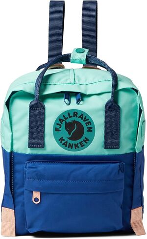 Fjallraven Women's Kanken Art Mini Backpack, Landsort, Green, Orange, One Size in Saudi Arabia