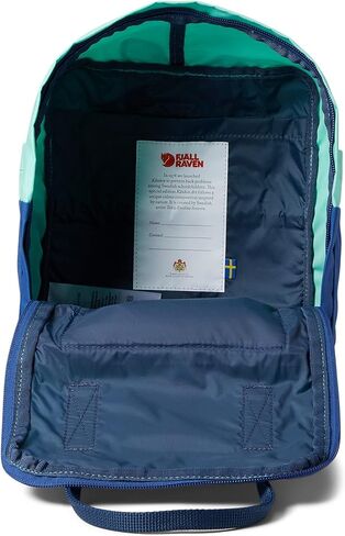 Fjallraven Women's Kanken Art Mini Backpack, Landsort, Green, Orange, One Size in Saudi Arabia