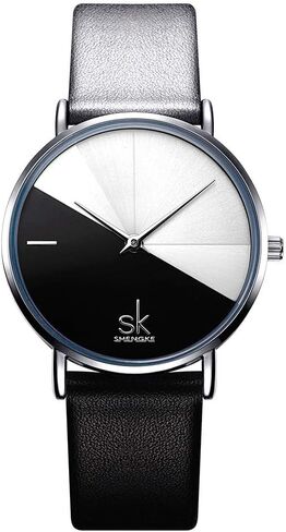 SHENGKE Simplicity Creative Women Watch جلد طبيعي أنيق ساعات نسائية سيدات الأعمال ساعة اليد in Saudi Arabia