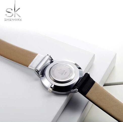SHENGKE Simplicity Creative Women Watch جلد طبيعي أنيق ساعات نسائية سيدات الأعمال ساعة اليد in Saudi Arabia