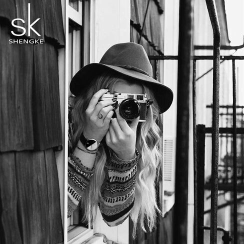 SHENGKE Simplicity Creative Women Watch جلد طبيعي أنيق ساعات نسائية سيدات الأعمال ساعة اليد in Saudi Arabia