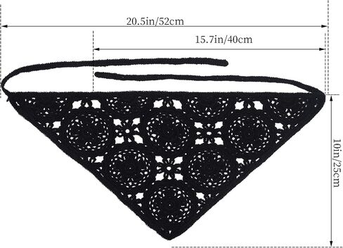 hoyuwak Crochet Bandanas Headbands Head Scarf Hair Scarf for Women Girls Knitted Floral Hair Accessories for Hair Styling Decor(White) in Kuwait