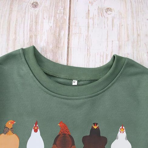 سم C & M WODRO الدجاج البلوز المرأة الشكر Crewneck قميص مضحك تركيا الجرافيك البلوز القمم مزارع هدية الخريف الملابس in Kuwait