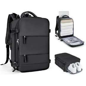 UPPACK Travel Backpack For Women Men Travel Bag Watreproof Hiking Backpack College Laptop Backpack for Traveling on Airplane Travel Essentials Carry on Backpack Flight Approved Grey