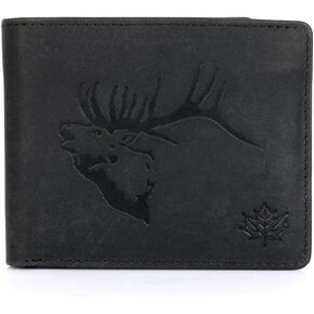 Karla Hanson Men's RFID Blocking Leather Wallet (Brown Elk)
