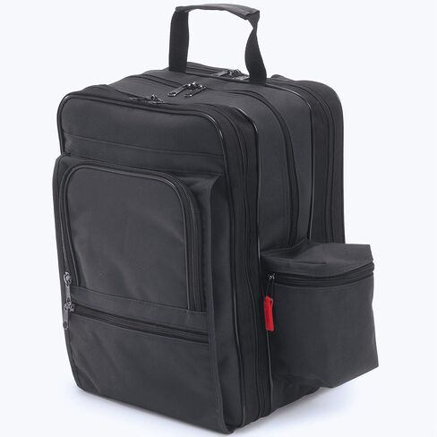 حقيبة ظهر هوبكنز ميديكال برودكتس المضادة للميكروبات EZ-View 21st Century Plus: واسعة وآمنة ومنظمة - مثالية لمحترفي الرعاية الصحية المنزلية، 11.5 بوصة × 9 بوصة × 16 بوصة in Kuwait