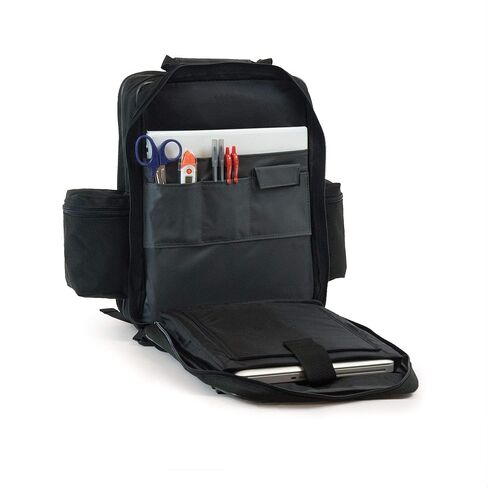حقيبة ظهر هوبكنز ميديكال برودكتس المضادة للميكروبات EZ-View 21st Century Plus: واسعة وآمنة ومنظمة - مثالية لمحترفي الرعاية الصحية المنزلية، 11.5 بوصة × 9 بوصة × 16 بوصة in Kuwait