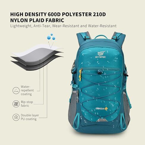 SKYSPER Hiking Backpack for Men Women, 35L Lightweight Travel Daypack, Outdoor Camping Back Pack with Multiple Compartments, Durable for Weekend Getaway in Saudi Arabia