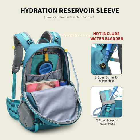 SKYSPER Hiking Backpack for Men Women, 35L Lightweight Travel Daypack, Outdoor Camping Back Pack with Multiple Compartments, Durable for Weekend Getaway in Saudi Arabia