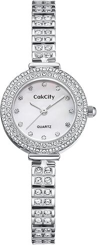 ساعات CakCity للسيدات مع ساعة معصم صغيرة رفيعة للنساء وساعات يد أنيقة للنساء وساعة كلاسيكية صغيرة وساعات وجه صغيرة للنساء هدايا لها in Kuwait