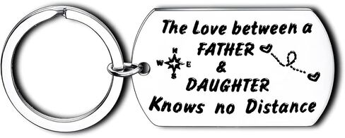 Nimteve Dad Gifts From Son Daughter Dad Keychain Father Keyring Key Tags For Daddy Papa Men Jewelry For Father's Day Birthday (Hero Dad Keychain From Little Girl) in Saudi Arabia