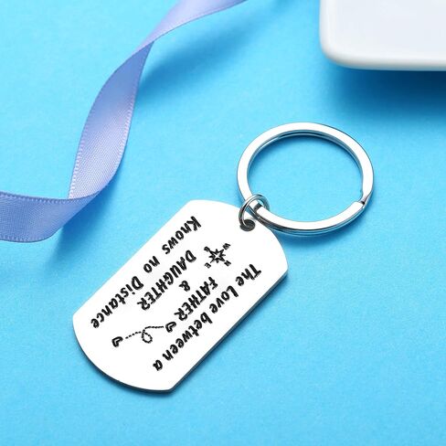 Nimteve Dad Gifts From Son Daughter Dad Keychain Father Keyring Key Tags For Daddy Papa Men Jewelry For Father's Day Birthday (Hero Dad Keychain From Little Girl) in Saudi Arabia