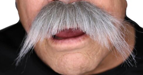 باروكات زي المدينة لشارب مزيف على طراز الفظ - شارب ذاتي اللصق - متوفر في 6 ألوان طبيعية in Kuwait