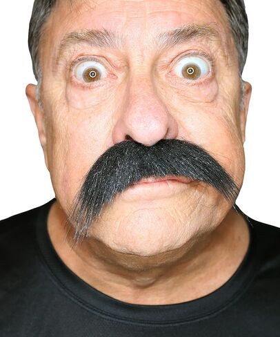 City Costume Wigs Walrus Style Fake Mustache - Self Adhesive Mustache - Available In 6 Natural Colors in Kuwait
