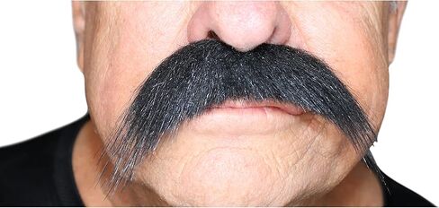 City Costume Wigs Walrus Style Fake Mustache - Self Adhesive Mustache - Available In 6 Natural Colors in Kuwait