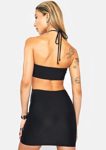 BYDIVA O Ring انقطاع عارية الذراعين الرسن الدانتيل يصل Bodycon البسيطة اللباس حزب النادي الليلي in Kuwait