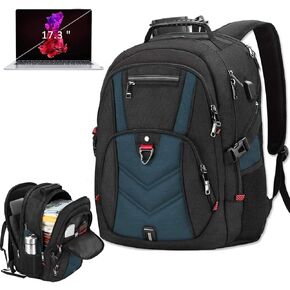 NEWHEY Laptop Backpack 17 Inch Business Travel Backpacks for Men Women Extra Large Waterproof TSA Anti Theft College Bookbags with USB Charging Port 17.3 Gaming Computer Backpack 45L, Black in Saudi Arabia