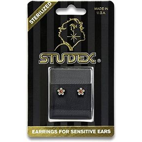 STUDEX Daisy Stud Earrings | Hypoallergenic and Nickel Safe for Sensitive Ears | High Fashion Earrings for Women and Men