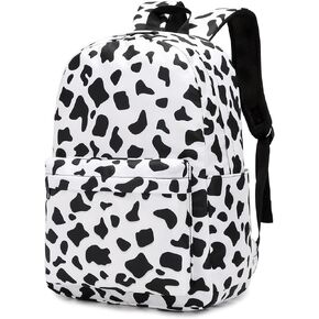 Kouxunt Daisy School Backpack for Girls Womens, School Bags Collge Bookbags Laptop Backpacks for Kids Teens Adults (Black)