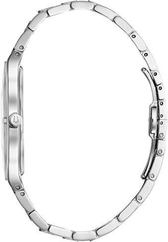 Bulova Men's Modern Millenia 3-Hand Quartz Watch, Edge-to-Edge Crystal with Diamonds in Saudi Arabia