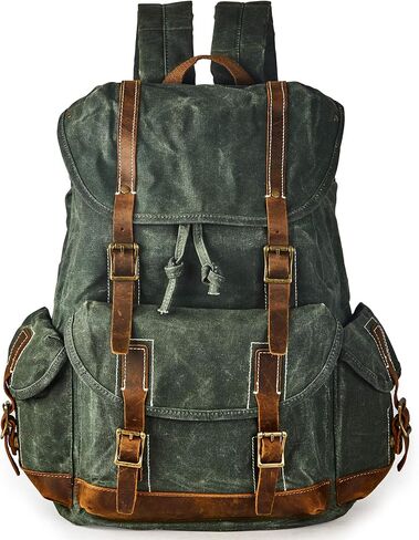 Heavy-Duty Waxed Canvas Rucksack Backpack in Saudi Arabia