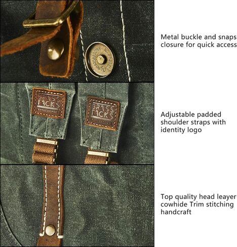 Heavy-Duty Waxed Canvas Rucksack Backpack in Saudi Arabia