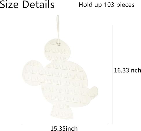Hanging Brooch Pin Organizer Enamel Pin Display Cute Cartoon Shape Brooch Pin Display Storage Holder for Brooch Pin(Without Accessories) (beige+green) in Kuwait