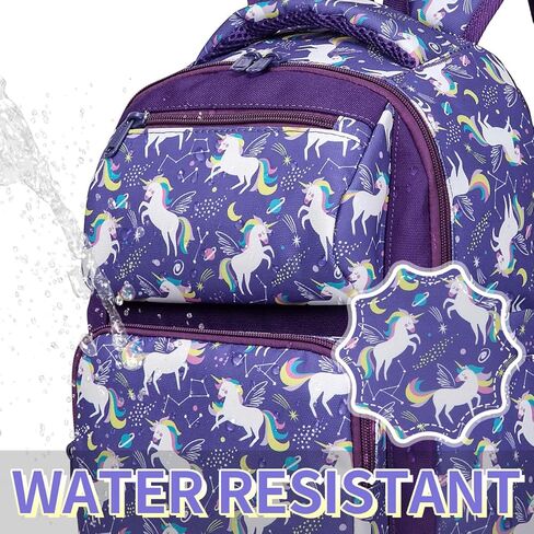 حقيبة ظهر VASCHY للفتيات والأطفال اللطيفة في مرحلة ما قبل المدرسة سعة 12 لتر حقيبة كتب صغيرة للسفر إلى المدرسة ليلك دينوس in Kuwait