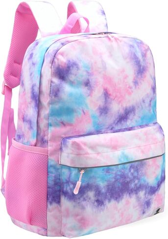 Fenrici Tie Dye Backpack for Boys, Kid's Backpack for Boys, Girls, School Bookbag with Padded Laptop Compartment, Blue, Tie Dye, 17 Inch in Kuwait