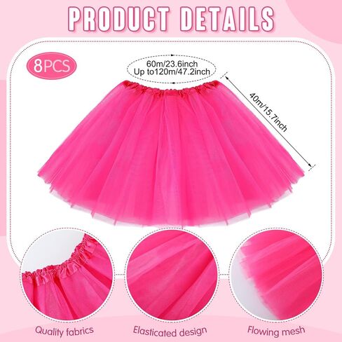 Jiuguva 16 Pcs Breast Cancer Awareness Tutu Skirts and Sunglasses Set Women Tutu Skirts Adult Runners Pink Tutu Dress Heart Shaped Retro Sunglasses for Running Activities in Saudi Arabia