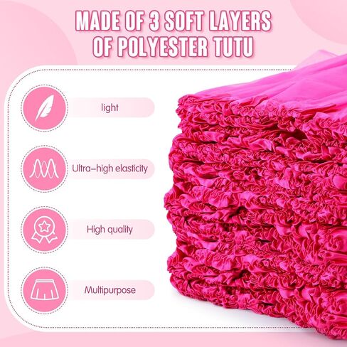 Jiuguva 16 Pcs Breast Cancer Awareness Tutu Skirts and Sunglasses Set Women Tutu Skirts Adult Runners Pink Tutu Dress Heart Shaped Retro Sunglasses for Running Activities in Saudi Arabia