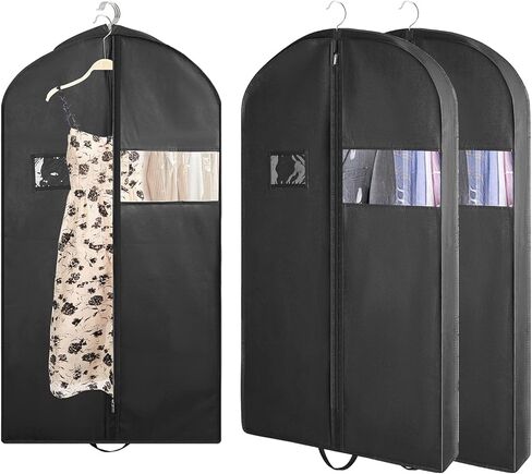 حقائب ملابس مقاس 60 بوصة للسفر، عبوة واحدة من حقيبة الملابس لتعليق الملابس، وحقائب الفساتين للفساتين الطويلة، وحقيبة الملابس المقواة لفساتين الزفاف والمعاطف الشتوية، وحقائب الملابس لتخزين الخزانة in Kuwait