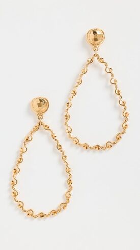 أقراط GAS Bijoux النسائية الكبيرة المزينة بالأحجار الكريمة in Kuwait