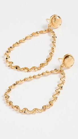 أقراط GAS Bijoux النسائية الكبيرة المزينة بالأحجار الكريمة in Kuwait