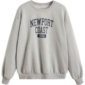 سويت شيرت نسائي كاجوال من SweatyRocks بأكمام طويلة وطباعة جرافيك in Kuwait