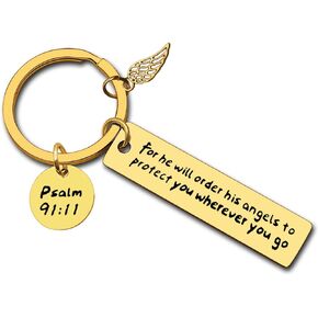 Dabihu Bible Verse Keychain Christian Faith Gifts for Women Men Religious Gift Christian Jewelry Inspirational Faith Keychain Thanksgiving Christmas Birthday Graduation Gift Easter Prayer Gifts