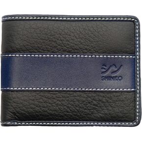 Italian Leather Wallet for Men, RFID Blocking, Smooth Leather Card Holder, Bifold Men's Wallet, Safe Card Case, Men's Slim Wallet Versatile and Minimalist Wallet for Men