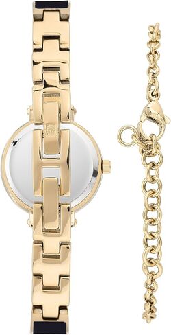 Anne Klein Women's Genuine Diamond Dial Bangle Watch with Bracelet Set, AK/3620 in Kuwait