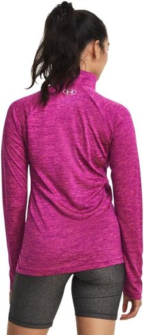 Under Armour Women's Standard Tech Twist ½ Zip Long-Sleeve Pullover, (573) Mystic Magenta/Rebel Pink/Metallic Silver, XX-Large in Saudi Arabia