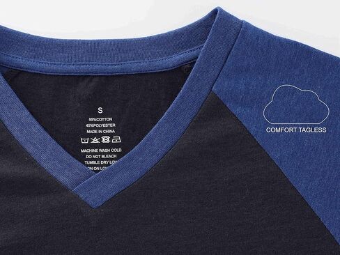 DESPLATO Men's Casual Cool 3/4 Sleeve V Neck Active Baseball Sports Running Hiking Gym T Shirts in Kuwait