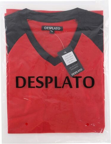 DESPLATO Men's Casual Cool 3/4 Sleeve V Neck Active Baseball Sports Running Hiking Gym T Shirts in Kuwait